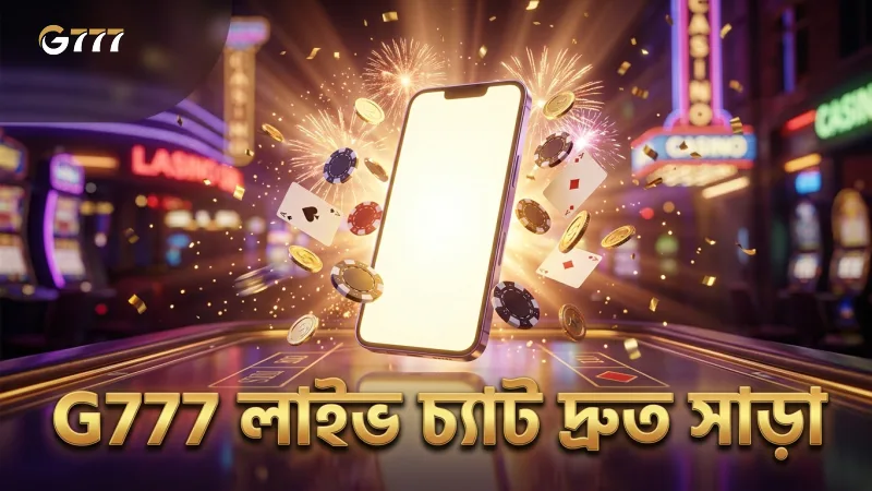 G777 লাইভ চ্যাটে ৩০ সেকেন্ডের মধ্যে দ্রুত সাড়া দেওয়া হয়