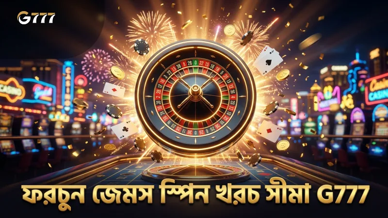 ফরচুন জেমস এ স্পিন খরচ ও বাজির সীমা নির্ধারণের তথ্য