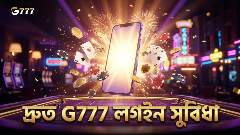 মোবাইল ও ডেস্কটপে G777 লগইনের দ্রুত সাইন ইন সুবিধা