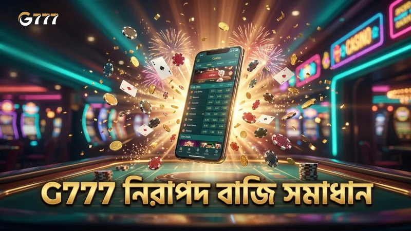 G777 এর নিরাপদ প্ল্যাটফর্মে বাজি ধরার সময় সমস্যা সমাধান।