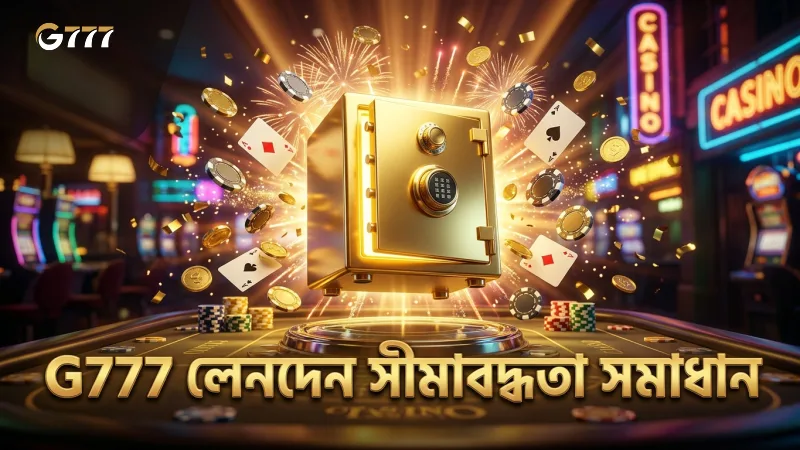 G777 প্ল্যাটফর্মে লেনদেনের সীমাবদ্ধতা ও দ্রুত সমাধান পদ্ধতি